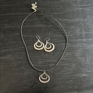 Elegant Pendant Necklace and Earring Set